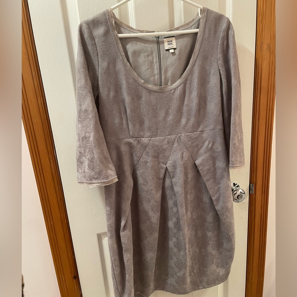 Noa Noa West End Wool Dress in Mist Melange